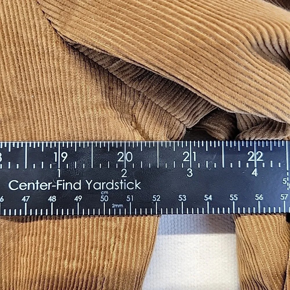 Brown Corduroy Blazer Jacket Men's 42R Vintage Style Unisex Oversized Look